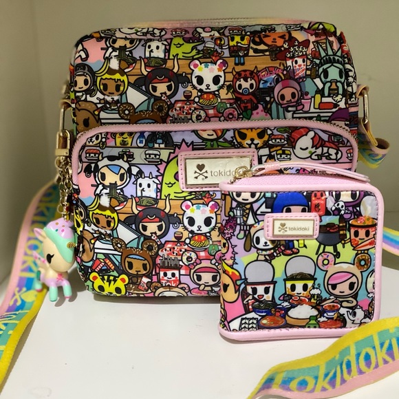 Tokidoki “takeout” crossbody & matching bifold wallet - Picture 1 of 6